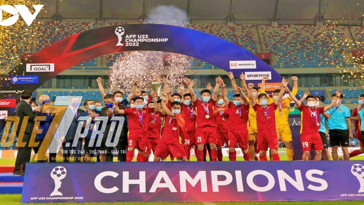 Việt Nam chính thức lên ngôi vương tại Giải vô địch bóng đá U23 Đông Nam Á 2022