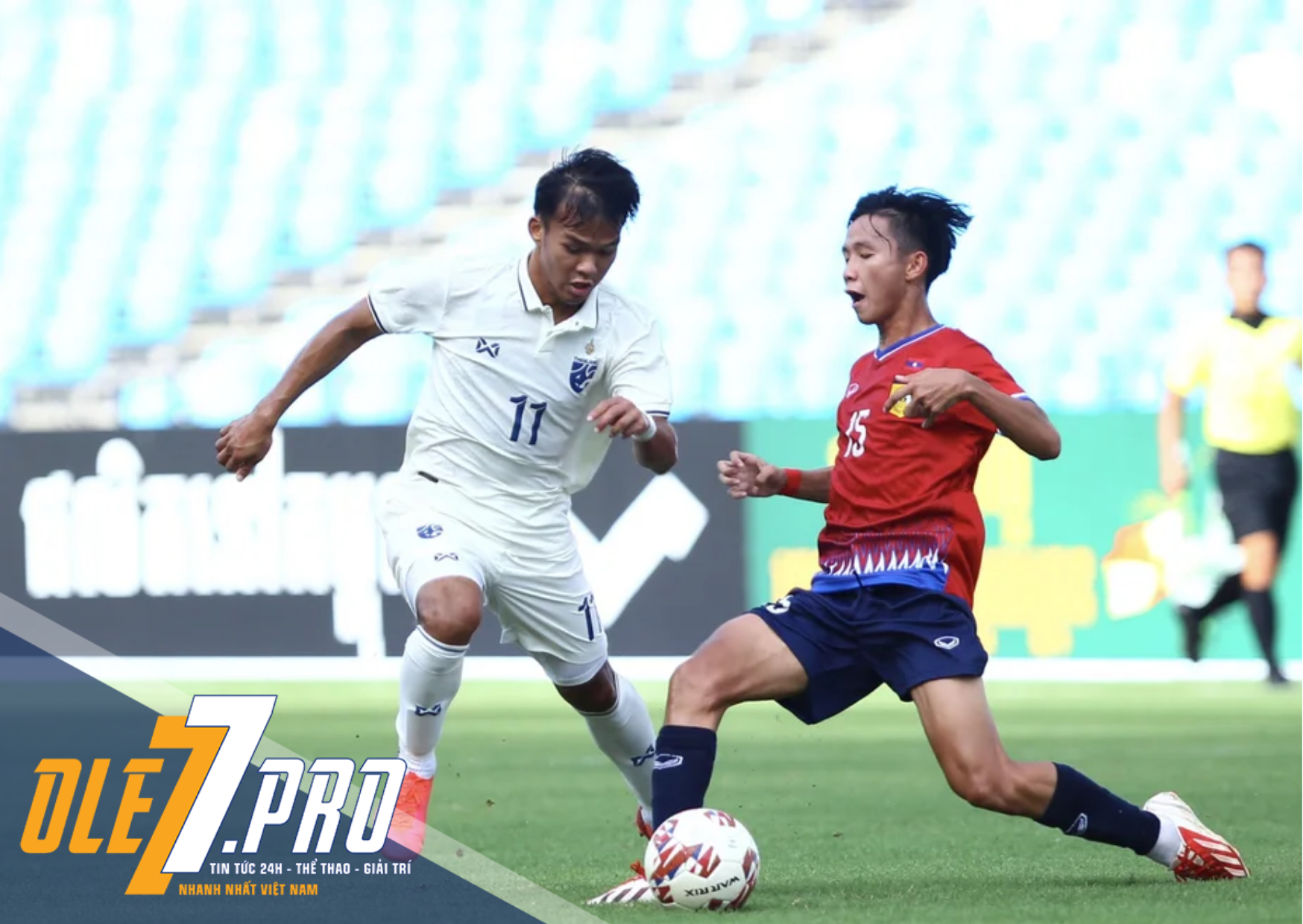 U23 Thái Lan thắng Lào 
