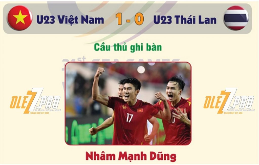 Cú đánh đầu của Mạnh Dũng mang HCV về cho U23 Việt Nam