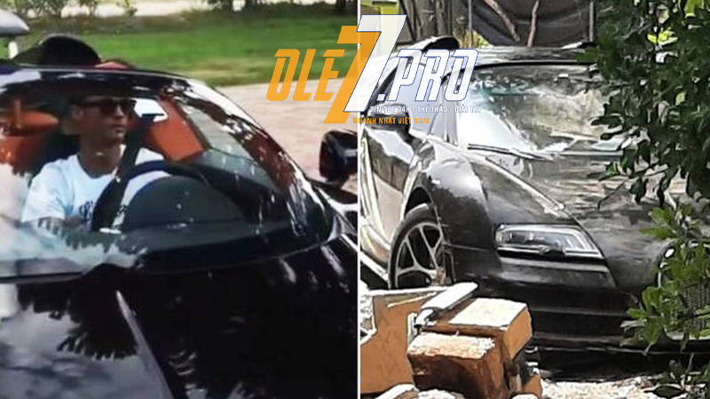 Siêu xe Bugatti Veyron của Ronaldo gây tai nạn ở Tây Ban Nha